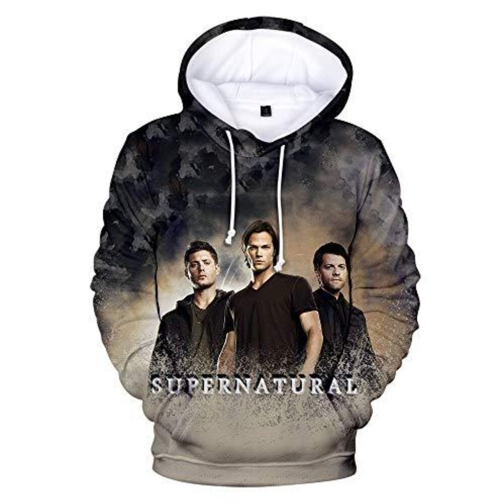 Supernatural Hooded Sweatshirt Supernatural Unisex Men Women Hoodie Size 4XL